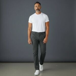 Outerknown SEA LEGS Pant Men's Size 34 Charcoal Gray Organic Cotton Blend Chinos